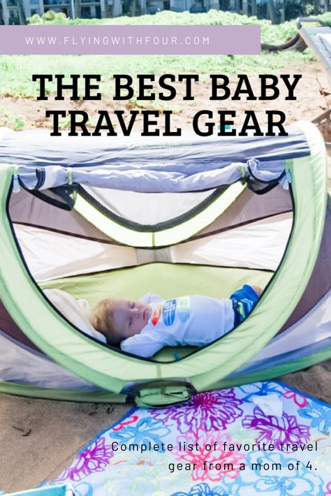 Baby Camping Gear, Toddler Travel Essentials, Toddler Travel Activities, Essentials For Traveling, Toddler Travel Bed, Baby Travel Essentials, Baby Travel Bed, Travel With Baby, Camping With Toddlers