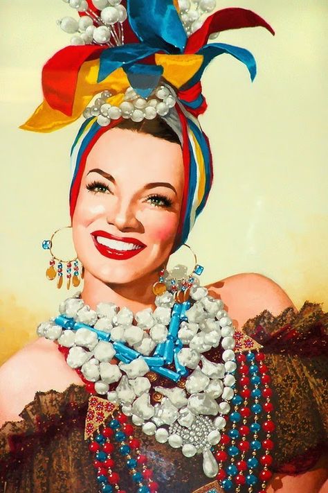 Carmen Miranda Summer Olympics Party, Carmen Miranda Costume, Bijoux Art Deco, Carmen Miranda, Rio Carnival, Vintage Blog, Norman Rockwell, Cultura Pop, Party Inspiration