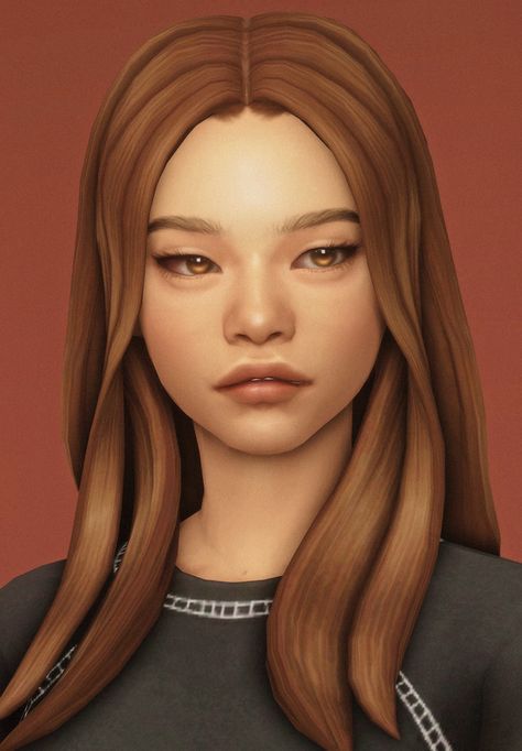 bloom hair | dogsill on Patreon Sims 4 Middle Part Hair Maxis Match, Sims 4 Cc Hair Middle Part, Sims 4 Middle Part Hair, Pretty Sims, Bloom Hair, Mod Hair, Pelo Sims, Sims 4 Mm Cc, Sims 4 Expansions