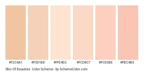 Skin Color Paint, Color Hex Codes, Peach Color Palettes, Pink Skin Tone, Hexadecimal Color, Peach Puff, Colors For Skin Tone, Pink Skin, Hex Color Codes