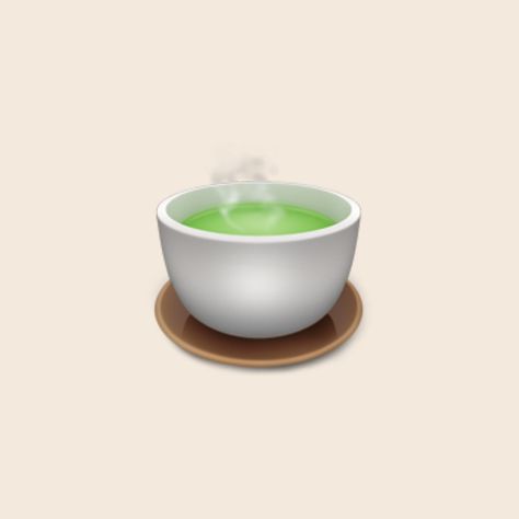 Matcha Emoji, Emoji Aesthetic, Wallpaper And Widgets, Ios Emoji, Emoji Iphone, Ban Ban, Beige Icons:), Character Base, Cute Stickers