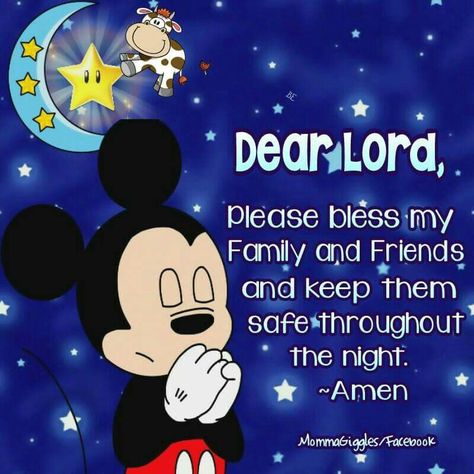 Good night Mickey Quotes, Disney Sayings, Mickey Mouse Quotes, Evening Blessings, Goodnight Sleep, Good Night Prayer Quotes, Blessings Quotes, Cartoons Characters, Good Day Messages