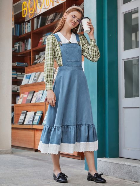 Vintage Cottagecore Dress, Vintage Pinafore Dress, Vintage Pinafore, Cottagecore Outfits, Disney Bound Outfits, Cottagecore Fashion, Cottagecore Style, Vintage Cottagecore, Cottagecore Dress