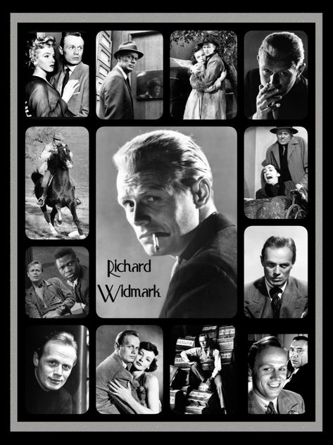 Richard Widmark | created by Diane Yoder | 2021 Hollywood Male Actors, Richard Widmark, Celebrities Who Died, Vintage Movie Stars, Classic Film Stars, Classic Movie Stars, Hollywood Actors, Old Hollywood Stars, Hollywood Icons