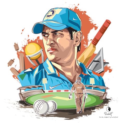 History Of Cricket, Mahendra Singh Dhoni, Cricket Logo, Cricket Poster, Ipl 2020, Ms Dhoni Wallpapers, Film Posters Art, Watercolor Paintings Nature, Wall Art Diy Paint