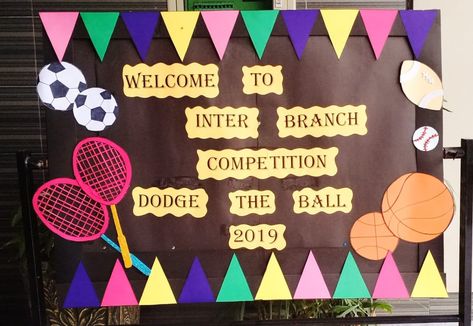 Sports Day Notice Board Decoration, Sports Day Poster School, Sports Day Banner, Sports Day Decoration, Notice Board Decoration, Sports Day Poster, Soft Board Decoration, Soft Board, Classroom Rules Poster