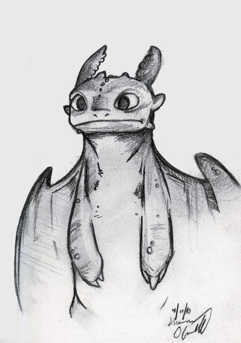 Toothless Easy Drawing, Httyd Toothless Drawing, Toothless Dragon Sketch, Toothless Illustration, Cute Toothless Drawing, Toothless Dragon Drawing, Dragon Art Sketch, Drawing Toothless, Toothless Sketch