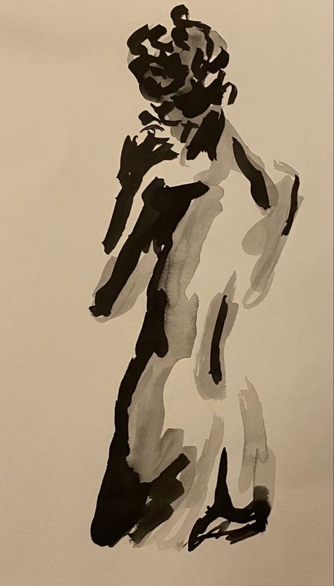 Figure Ink Drawing, Ink Life Drawing, Ink Gesture Drawing, Watercolour Life Drawing, Life Drawing Watercolour, Life Drawing Abstract, Ink Drawing People, Indian Ink Drawing, Indian Ink Painting