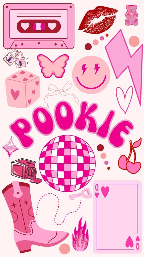 This is such a fun downloaded item! You can print it or use it as a wallpaper! Things To Download On Your Phone, Pookie Wallpapers, Slay Background, Preppy Iphone Wallpaper, Cute Journal Stickers, Pink Preppy Aesthetic, Preppy Drawings, Motif Aesthetic, Girly Illustration