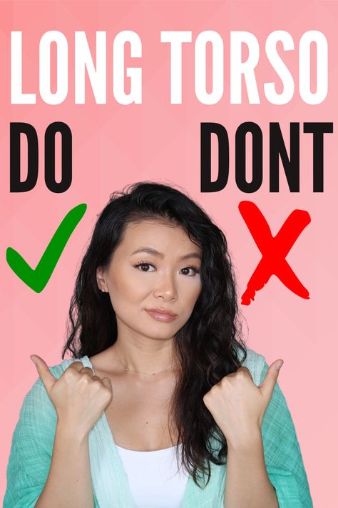 Have a long torso? STOP doing this! Today, I’ll be sharing you 5 do’s and don’ts when dressing a long torso. Plus, a bonus one...just cause! Keep in mind, these “rules” are only meant to give you ideas when you are feeling stuck and don’t know what to wear.  By no means, am I telling you what is right and wrong for YOUR body. These styling tips have helped me throughout the years and made me feel confident in my body. long torso | long torso outfits | long torso tips #longtorso #longtorsotips Fall Outfits For Long Torso, Outfit Ideas For Long Torso, Styling For Long Torso, Dressing For Long Torso, Fashion For Long Torso Body Types, Outfit For Long Torso Women, How To Style Long Torso, Dressing Long Torso, Long Torso Dress