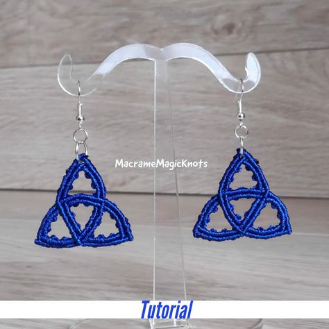 Macrame Celtic Knots, Celtic Knot Tutorial, Knot Macrame, Celtic Knot Necklace, Celtic Knot Pendant, Moon Logo, Celtic Pendant, Pendant Tutorial, Trinity Knot