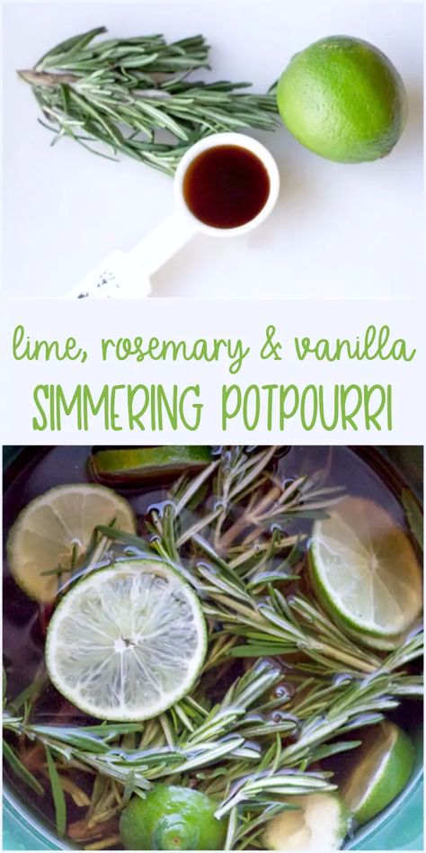 Homemade Potpourri, Simmer Pot Recipes, Stove Top Potpourri, Simmering Potpourri, Potpourri Recipes, Deep Cleaning Hacks, Lime Recipes, House Smell Good, Room Scents