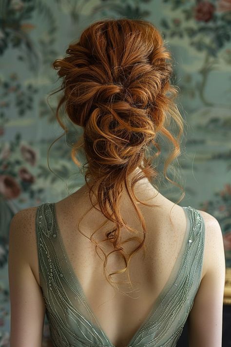 40 Stylish Updos for Medium Length Hair Formal Updos For Medium Length Hair Curly, Loose Romantic Updo, Hairstyles For Medium Length Hair Formal, Fairy Updo, Loose Wedding Updo, Whimsical Updo, Elegant Hair Updos, Soft Romantic Updo, Whimsical Wedding Hair