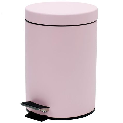 Pink Retro Step Bin 3L Pink Office Supplies, Room Wishlist, Pink Room Decor, Pink Office, Girly Room, Pink Retro, Cute Bedroom Decor, Cute Room Ideas