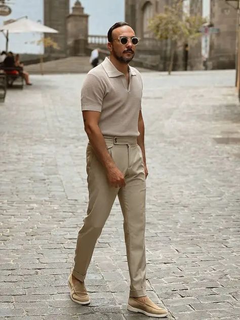 Men's Old Money Summer Outfits: Aesthetic & Style Essentials Tvs Jupiter, Comfortable Summer Outfits, Polo Shirt Outfits, Smart Casual Menswear, Classy Outfits Men, Mens Summer Outfits, Mens Casual Outfits Summer, Stylish Summer Outfits, Cool Outfits For Men