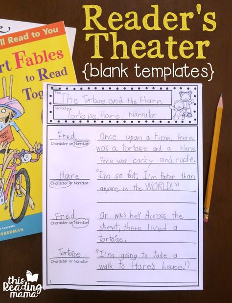 Reader's Theater Templates - write your own script with these blank templates - This Reading Mama Free Readers Theater Scripts, Grammar Comprehension, Readers Theatre, Readers Theater Scripts, Teaching Theatre, Reader's Theater, Teaching Drama, Readers Theater, Drama Class