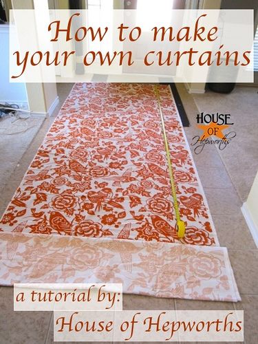 how to sew lined curtain panels + link to making your own curtain rods Tenda Tutorial, Curtain Tutorial, Sewing Activities, Curtains Diy, No Sew Curtains, Lined Curtains, Diy Curtains, Clever Ideas, Fun Times