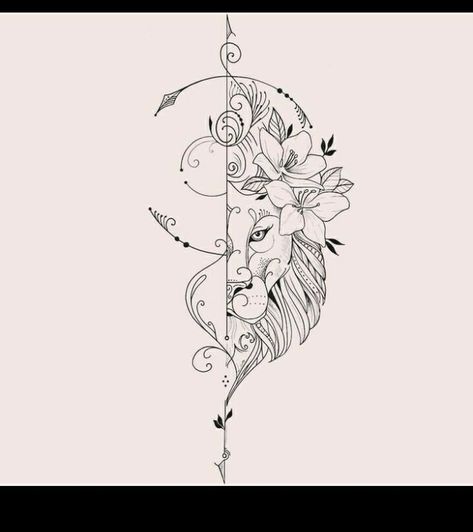 Kunst Tattoos, Tattoo Trend, Leo Tattoos, Inspiration Tattoos, Tattoo Feminina, Spine Tattoos, Tattoo Life, Tattoo Set, Tattoo Trends