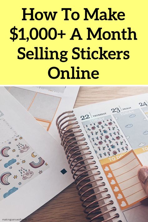 Sell Stickers, Selling Stickers, Starting An Etsy Business, Create A Sticker, Make Stickers, Buy Stickers, Etsy Stickers, How To Make Stickers, Sticker Maker