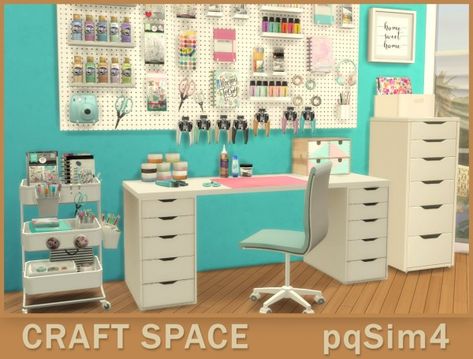 PQSims4: Craft Space • Sims 4 Downloads Sims 4 Clutter Maxis Match, Sims 4 Pack, Sims 4 Cc Furniture Living Rooms, Lotes The Sims 4, Sims 4 Kitchen, Diy Furniture Cheap, The Sims 4 Pc, Sims 4 Bedroom, Sims 4 Clutter