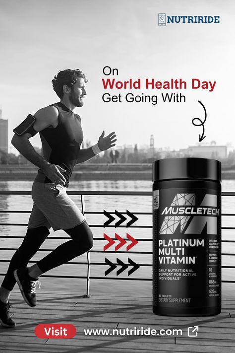 Muscle Tech Multi-Vitamin Muscle Diet, Gym Supplements, Daily Nutrition, Style Tutorial, Multi Vitamin, Floral Cards Design, Vitamin Deficiency, World Health Day, Health Day