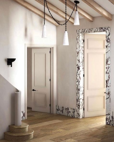 Marble Door Frame, Marble Door, Alabaster Chandelier, Vogue Living, Marble Decor, Italian Lighting, Milan Design Week, Marble Design, Door Frame