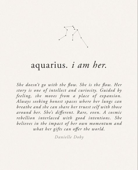 Book: I Am Her Tribe by Danielle Doby. IG: @danielledoby Danielle Doby, Aquarius Personality, I Am Her, Aquarius Aesthetic, Aquarius Truths, Aquarius Life, Aquarius Quotes, Aquarius Sign, Aquarius Woman