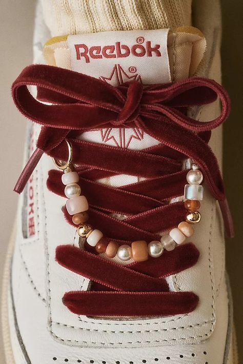 Women's Sneakers | Fashion & Active Sneakers | Anthropologie Sneakers Charms, Beaded Shoe Charm, Bags Charms, Sneaker Charms, Beaded Shoe, Beaded Shoes, Rose Bag, Unique Sneakers, Flower Shoes