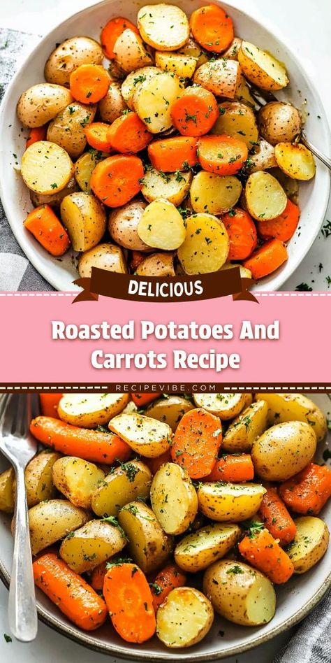 Want to make your steak dinners unforgettable? This Roasted Potatoes and Carrots Recipe adds a delightful crunch and sweetness to your meal. Enjoy a nutritious and flavorful side that pairs beautifully with steak! Don't forget to save it for your next dinner event! Simple Roasted Potatoes, Easy Roasted Potatoes, Steak Dinners, Roasted Potatoes And Carrots, Potatoes And Carrots, Carrots Recipe, Dinner Event, Carrots And Potatoes, Carrot Recipes