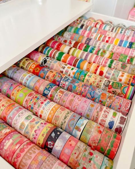 Washi Tape Collection, Stationary Collection, Have A Wonderful Week, Stationery Obsession, Room Organisation, Baby Birthday Invitations, Cute Stationary School Supplies, Art Studio Organization, Cute School Stationary