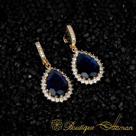 Sapphire Earrings, Sapphire, Drop Earrings, Quick Saves