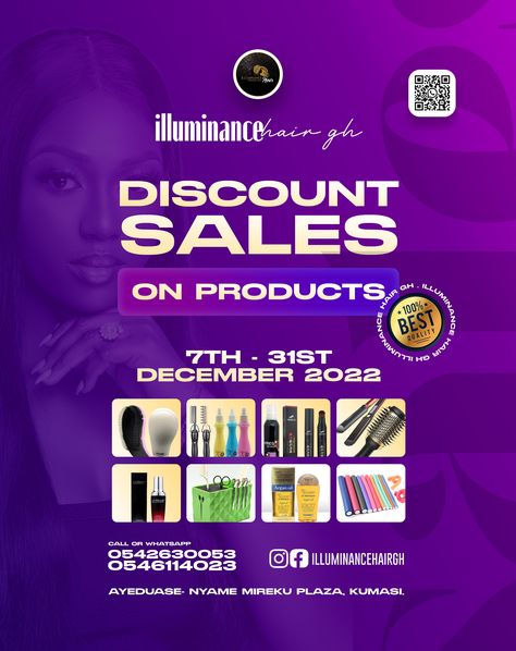 ILLUMINACE HAIR GH An ongoing discount sales on hair products by @illuminancehairgh 🔥 Lemme know what you think about this artwork. 💯 @rbj_creative_studio #adobe #accra #accraghana #premiere #photoshoot #photoshop #illustrator #logodesinger #logotype #logoroom #mrbeast #zhc #gawx #petermckinnon #mkbhd #pewdiepie #ghanaianwedding #ghanafoods #graduation #graphicsdesigner #kumasievents #canon #nikon #naijaweddings #ghanafoods #zylofon #utv #alienware #hp Sales Flyer, Instagram Graphic Design, Graphic Design Flyer, Flyer Design Inspiration, Graphic Design Ads, Instagram Graphic, Flyer And Poster Design, Creative Flyers, Valentines Design