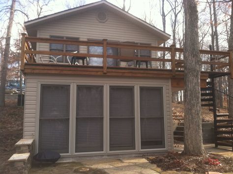 Room Under Deck, Basement Addition, Second Story Porch, Patio Under Decks, Deck Addition, Second Story Deck, Under Deck, Building An Addition, Add A Room