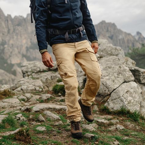 Fjällräven - Outdoor clothing & equipment Trousers Men, Outdoor Clothing, Hiking Pants, Shell Jacket, Perfect Man, Outdoor Outfit, Mens Trousers, Tapered Legs, Trekking