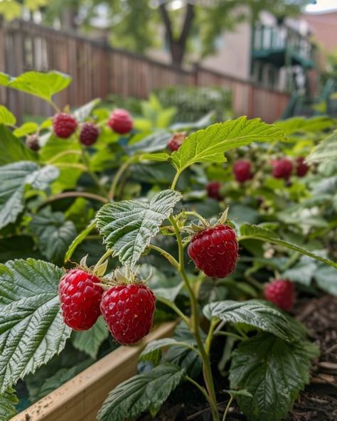 Boost Your Berry Harvest: 6 Expert Tips For Growing Huge Raspberries In Raised Beds Raspberry Growing, Growing Raspberries, Fruit Plants, Flower Display, Organic Matter, New Growth, Raised Beds, Raised Garden Beds, Raised Garden