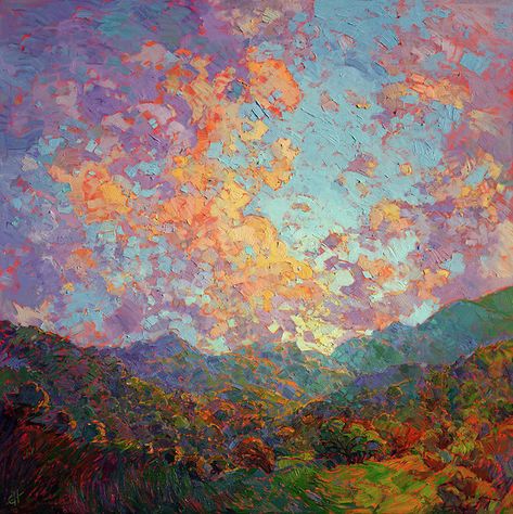 Erin Hanson Painting, Peisaj Abstract, Erin Hanson, Modern Impressionism, Country Wall Art, Contemporary Abstract Art, Art Video, Impressionist Art, Country Art