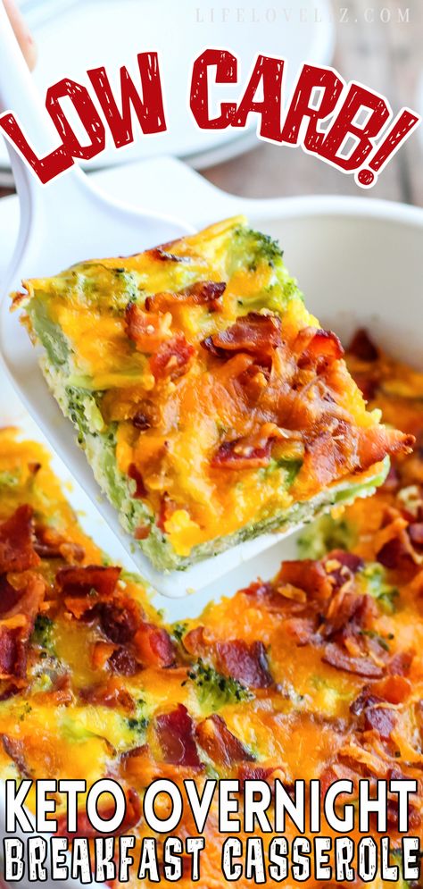 Low Carb Breakfast Casserole, Overnight Breakfast, Overnight Breakfast Casserole, Low Carb Recipe, Crockpot Breakfast, Breakfast Casserole Easy, Low Carb Breakfast Recipes, Fat Foods, Low Carb Dinner Recipes