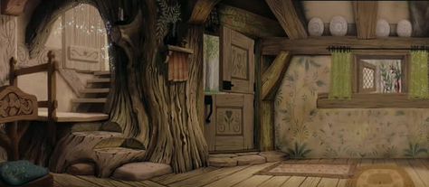 Sleeping Beauty. Animation Backgrounds. Sleeping Beauty Cottage Interior, Sleeping Beauty Animation, Sleeping Beauty Background Art, Sleeping Beauty Cottage, Disney Princess Challenge, Sleeping Beauty 1959, Promotion Ideas, Vis Dev, Fantasy Shop