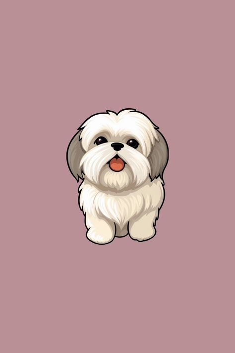 Shitzu Wallpaper, Shitzu Drawing, Shih Tzu Wallpaper, Shih Tzu Drawing, Shih Tzu Tattoo, Puppy Wallpaper Iphone, Pet Portrait Tattoos, Husky Drawing, Tatoo Dog