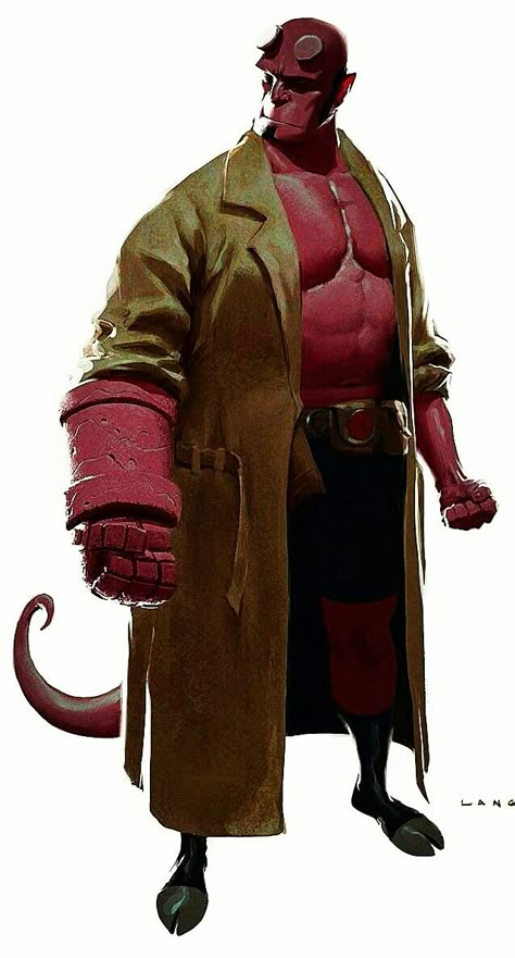 Hellboy movie style Mike Mignola Hellboy, Mignola Hellboy, Colorful Movie, Hellboy Art, Animation Styles, Comic Illustrations, Hell Boy, Mike Mignola, Comic Characters