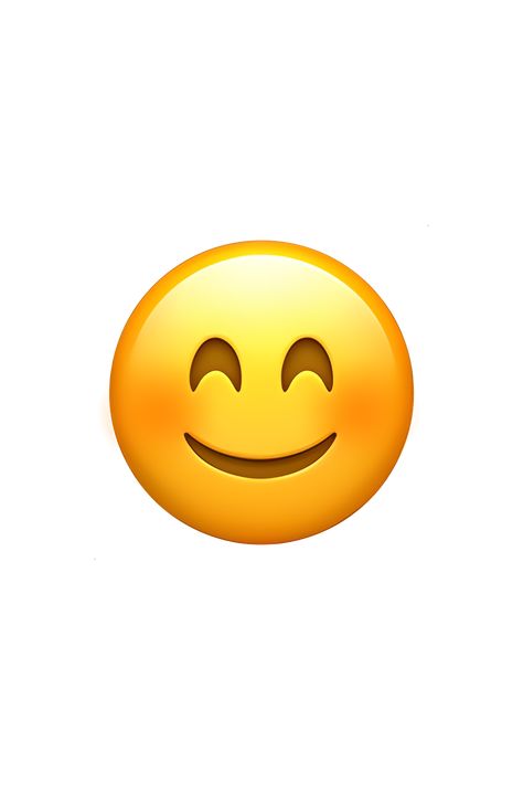 This emoji depicts a yellow face with a wide, closed-mouth smile and two small, closed eyes that are also smiling. The eyebrows are slightly raised, giving the impression of a happy and content expression. The overall appearance is friendly and cheerful. Emoji Happy Face, Happy Emoticon, Happy And Content, Apple Emojis, Black Skulls Wallpaper, Emoji Stickers Iphone, Baking Logo Design, Hand Emoji, Ios Emoji