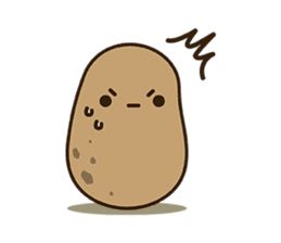 Kawaii Potato sticker #14287233