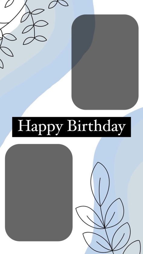 Happiest Birthday, Happy Birthday Beautiful, Happy Birthday Template, Photo Frame Design, Diy Gifts For Kids, Collage Template, Birthday Template, Happy B Day, Instagram Ideas