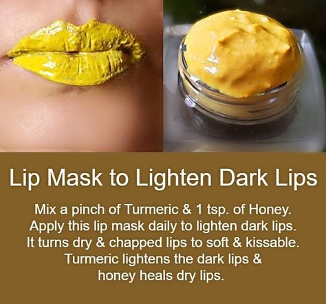 How To Avoid Dark Lips, Turmeric Lip Mask, Lip Mask For Dark Lips, Lip Mask Homemade For Dark Lips, How To Lighten Dark Lips, Lip Lightening Diy, Remedy For Dark Lips, Remedies For Dark Lips, Skincare Time