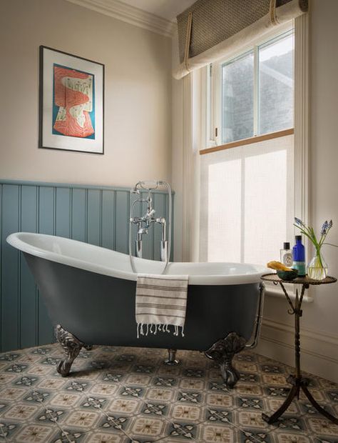 Edwardian Bathroom, Architecture London, International Interior Design, Loft Bathroom, Villa Interior, Interior Design London, London Interior, Victorian Bathroom, Roll Top Bath