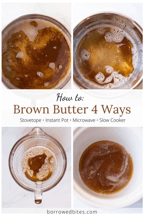 How to Brown Butter 4 Ways! Lemon Broccoli Pasta, Desserts Raspberry, Lemon Broccoli, Raspberry Crumble Bars, Instant Pot Slow Cooker, Fast Snack, Raspberry Crumble, Crumble Bars, Kitchen Skills