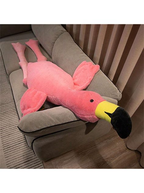 Big Size Fluffy Flamingo Plush Toys Sleep Pillow Cute Stuffed Animal Plushies Doll Floor Cushion Birthday Gift Some Parts Are Sent Random | SHEIN USA Flamingo Plush, Animal Plushies, Sleep Pillow, Cute Stuffed Animals, Floor Cushion, Floor Cushions, Room Decoration, Big Size, Stuffed Animal