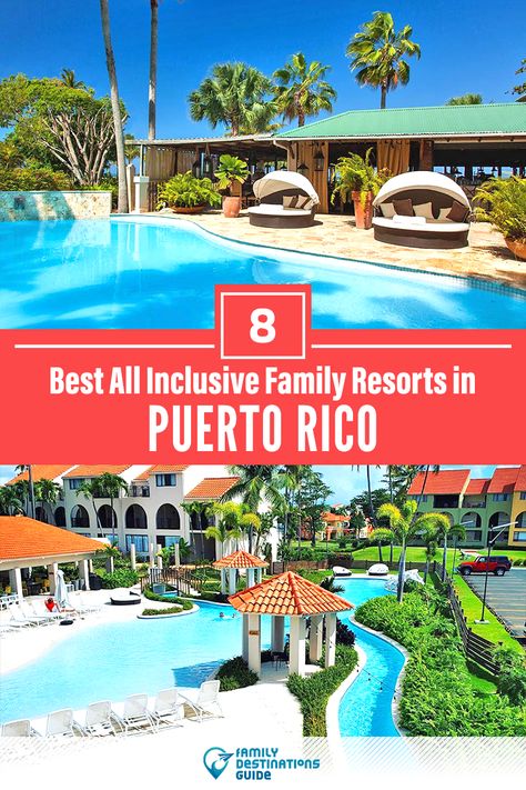 Want ideas for a family vacation to Puerto Rico? We’re FamilyDestinationsGuide, and we’re here to help: Discover Puerto Rico’s best all-inclusive resorts for families - so you get memories that last a lifetime! #puertorico #puertoricovacation #puertoricowithkids #familyvacation Resorts In Puerto Rico, Best Resorts For Kids, Resorts For Kids, Kid Friendly Resorts, Best Family Vacation Spots, Best Family Resorts, Puerto Rico Trip, Puerto Rico Vacation, Best All Inclusive Resorts