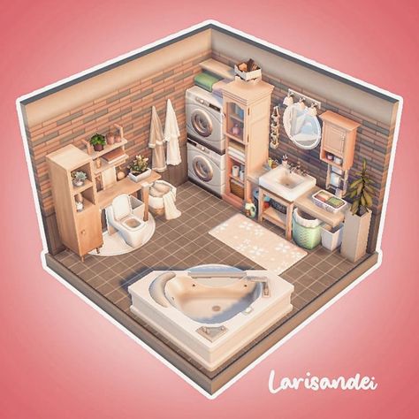 🌸Larisa (@larisandei) • Instagram photos and videos Cute Sims 4 Apartments, Room Ideas For Sims 4, Sims 4 Cute Bathroom, Sims 4 Houses Room Ideas, Sims 4 Inspo Room, Sims 4 Houses Rooms, Sims 4 Bathroom Layout, Sims 4 Room Ideas Bathroom, Sims 4 Two Bedroom House