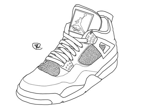 Jordan Drawing, Sneaker Drawing, Nike Drawing, Jordan Painting, Drawing Shoes, Sneakers Illustration, Challenge Instagram, Sneakers Drawing, Jordans Retro